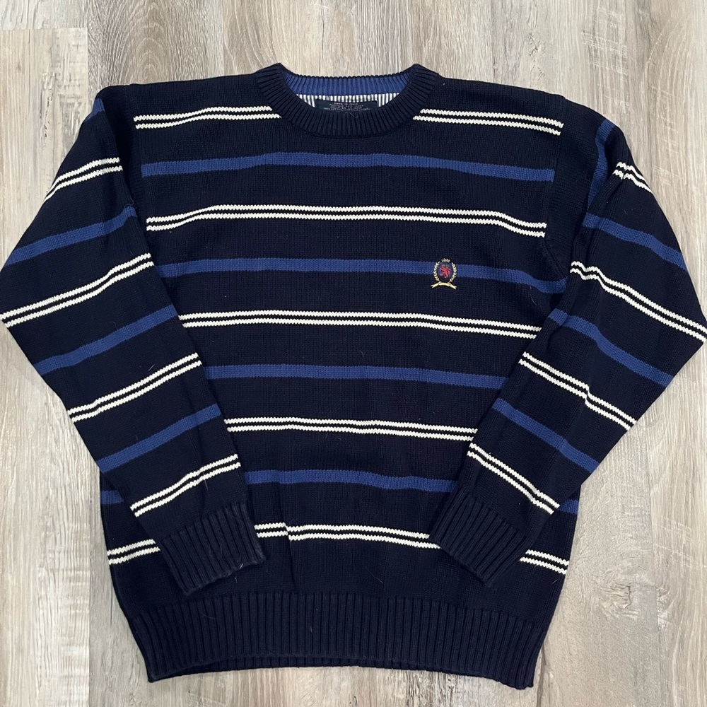 Vintage Chaps Pull Over Sweater Quality Woven